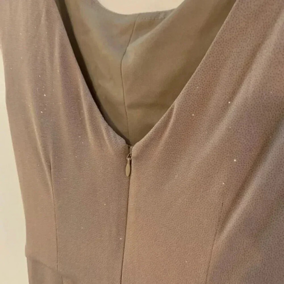 Eliza J Twist Front Boat Neck Jumpsuit Taupe Glittery 4 - Picture 14 of 16